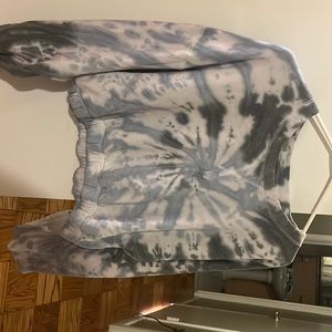 Tye dye blue cropped sweater from Aeropostale xl